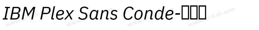 IBM Plex Sans Conde字体转换